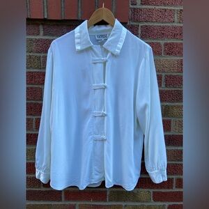 Vintage 80s Expose White Women's Top
